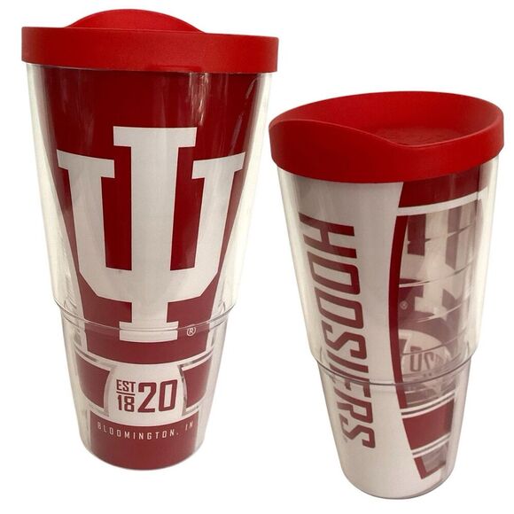Indiana Hoosiers IU Tervis USA Double Walled Insulated Tumbler Travel Mug - Picture 6 of 6